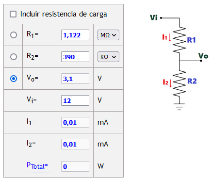 Divisores de Tensión